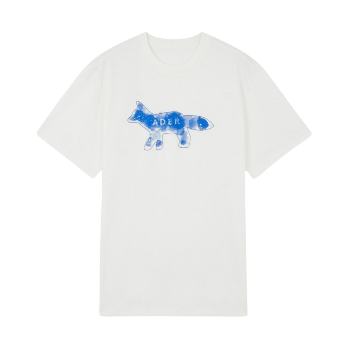 메종 키츠네 x 아더에러 포그 폭스 티셔츠 오프 화이트(Maison Kitsune x Ader Error Fog Fox T-Shirt Off White)
