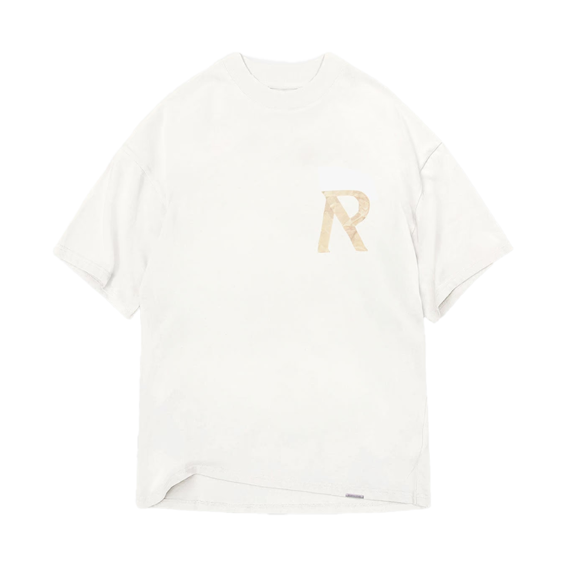 KM4CTSSRP30WT Represent Masking Tape Initial T-Shirt Flat White - 24FW