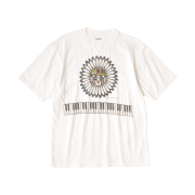 Kapital 20 Jersey Crew T-Shirt Piano & Sun Face Pt Kinari