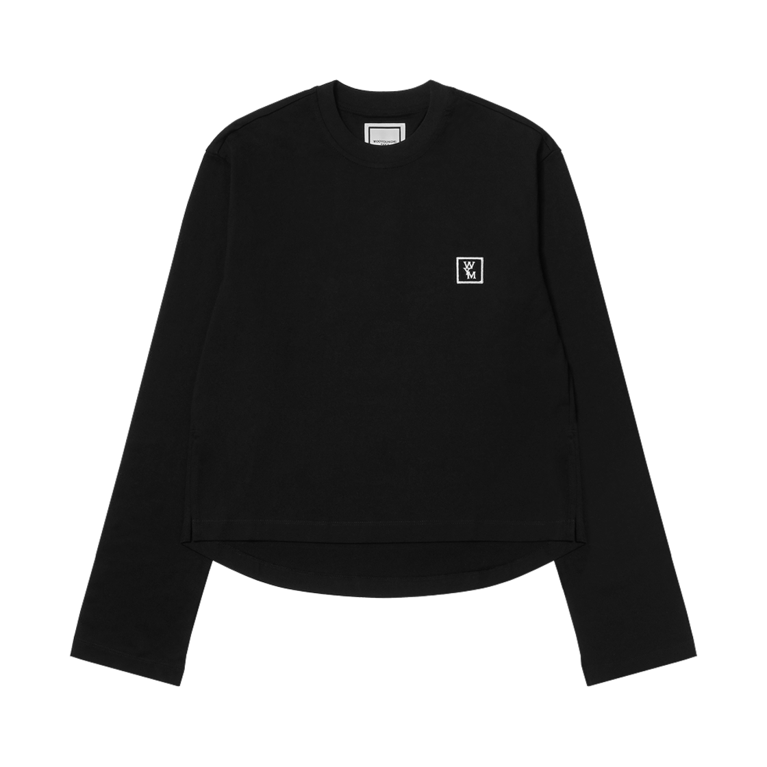 (W) 우영미 롱슬리브 백로고 티셔츠 블랙 - 24SS((W) Wooyoungmi Long Sleeve Back Logo T-Shirt Black - 24SS) - 2