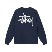 Stussy Basic Stussy LS T-Shirt Navy 2022