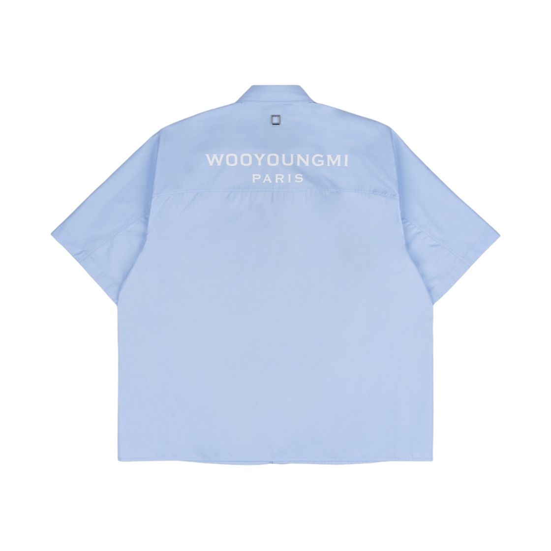 우영미 백로고 숏슬리브 셔츠 블루 - 24SS(Wooyoungmi Back Logo Short Sleeve Shirt Blue - 24SS) - 2