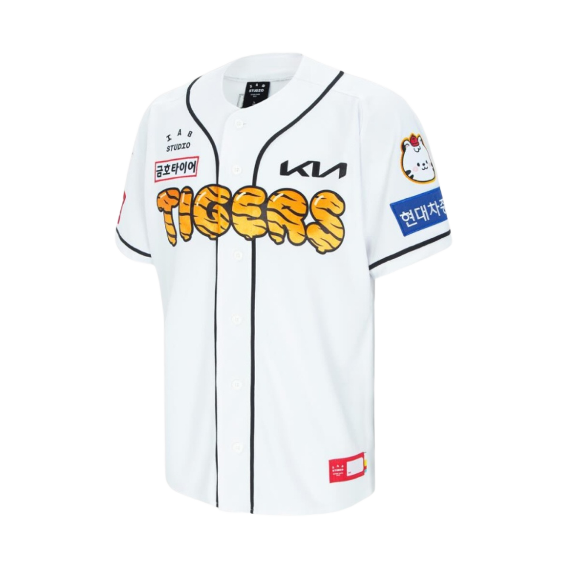 기아 타이거즈 x 아이앱 스튜디오 갸린이 유니폼 화이트 (논 마킹 버전)(Kia Tigers x IAB Studio KIA Kids Uniform White (Non Marking Ver.))