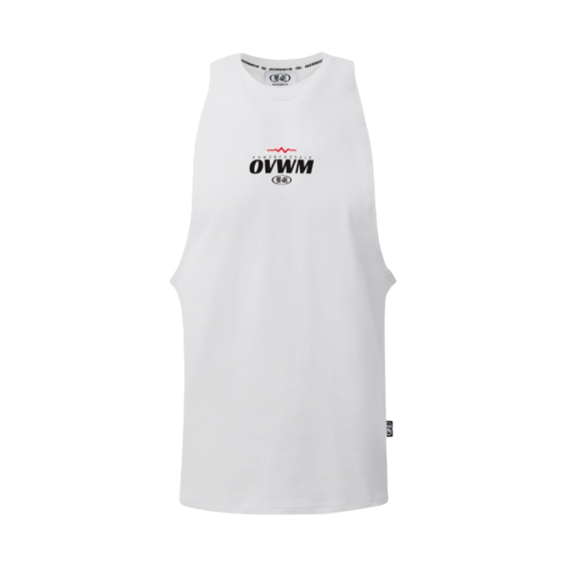- Overwhelm Chestcut Pulse Logo Sleeveless White