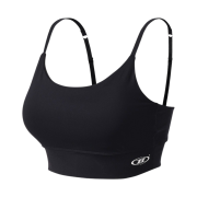 BORN TO WIN Square Fit Bra Top Black
