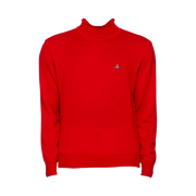 Vivienne Westwood Orb High Neck Knit Red