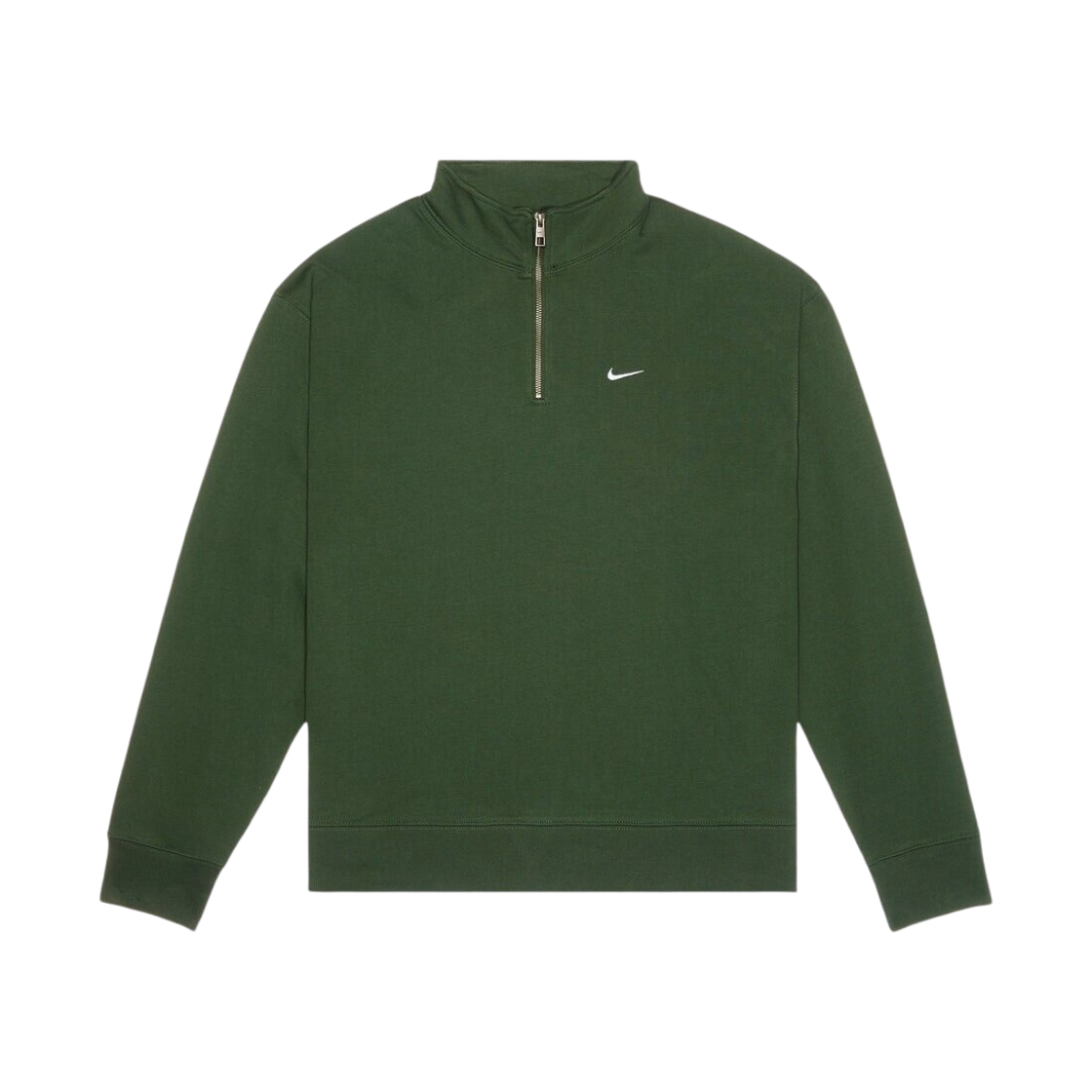 DQ5210-323 Nike NRG Solo Swoosh Heavy Weight BB Quarter Zip Top Fir White - Asia