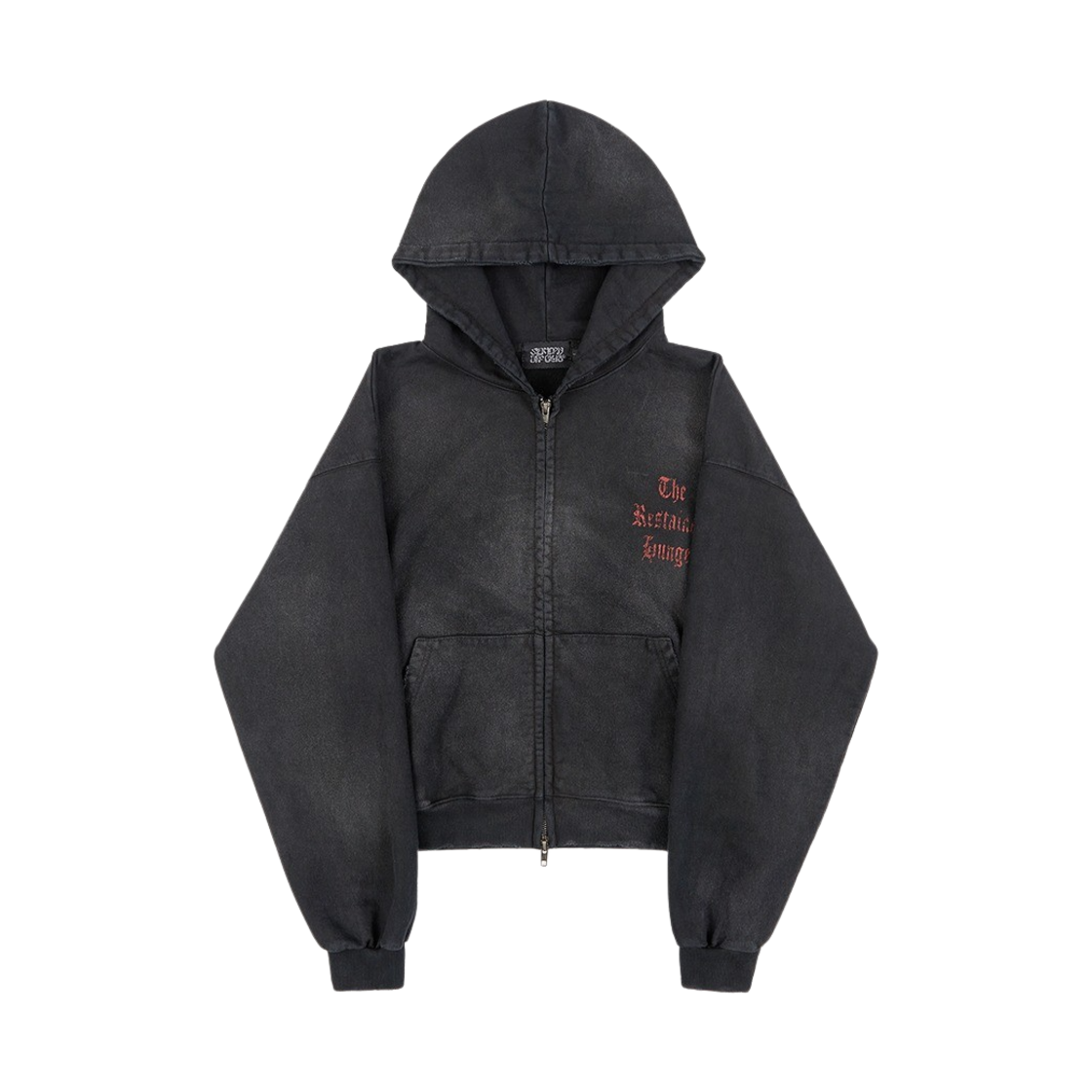 [SUNDAYOFFCLUB] Dancing Devils 2way Zip Hoodie Black 送料込 선데이오프클럽 댄싱 데빌스 투웨이 집 후드 블랙