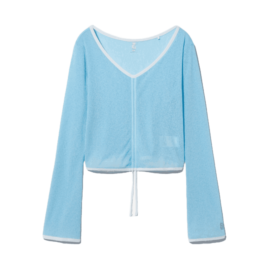 1100FS2RLH2453FLBU [6% 적립] FILA Mesh Shirring Cover-up Light Blue - 대표 이미지 #1