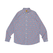 Human Made Heart Gingham Check Shirt Navy