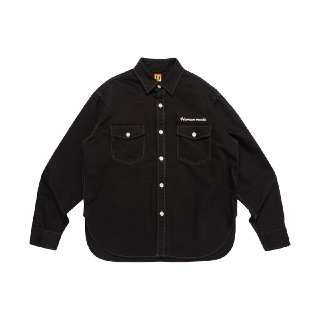 휴먼 메이드 코튼 트윌 셔츠 블랙(Human Made Cotton Twill Shirt Black) - 2