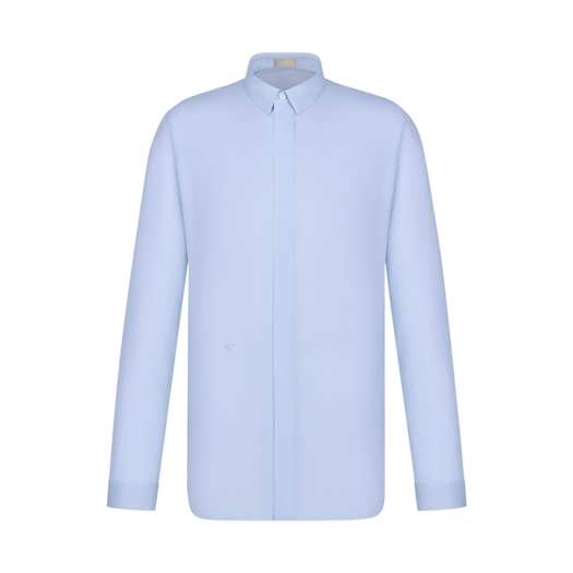 Dior Shirt Blue Poplin