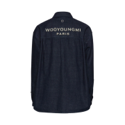 Wooyoungmi Denim Back Logo Shirt Blue - 23FW