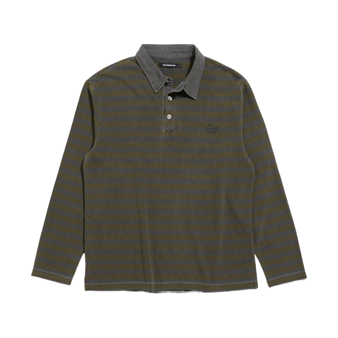 - Hatchingroom VTG Stripe Polo T-Shirt Dyed Yellow