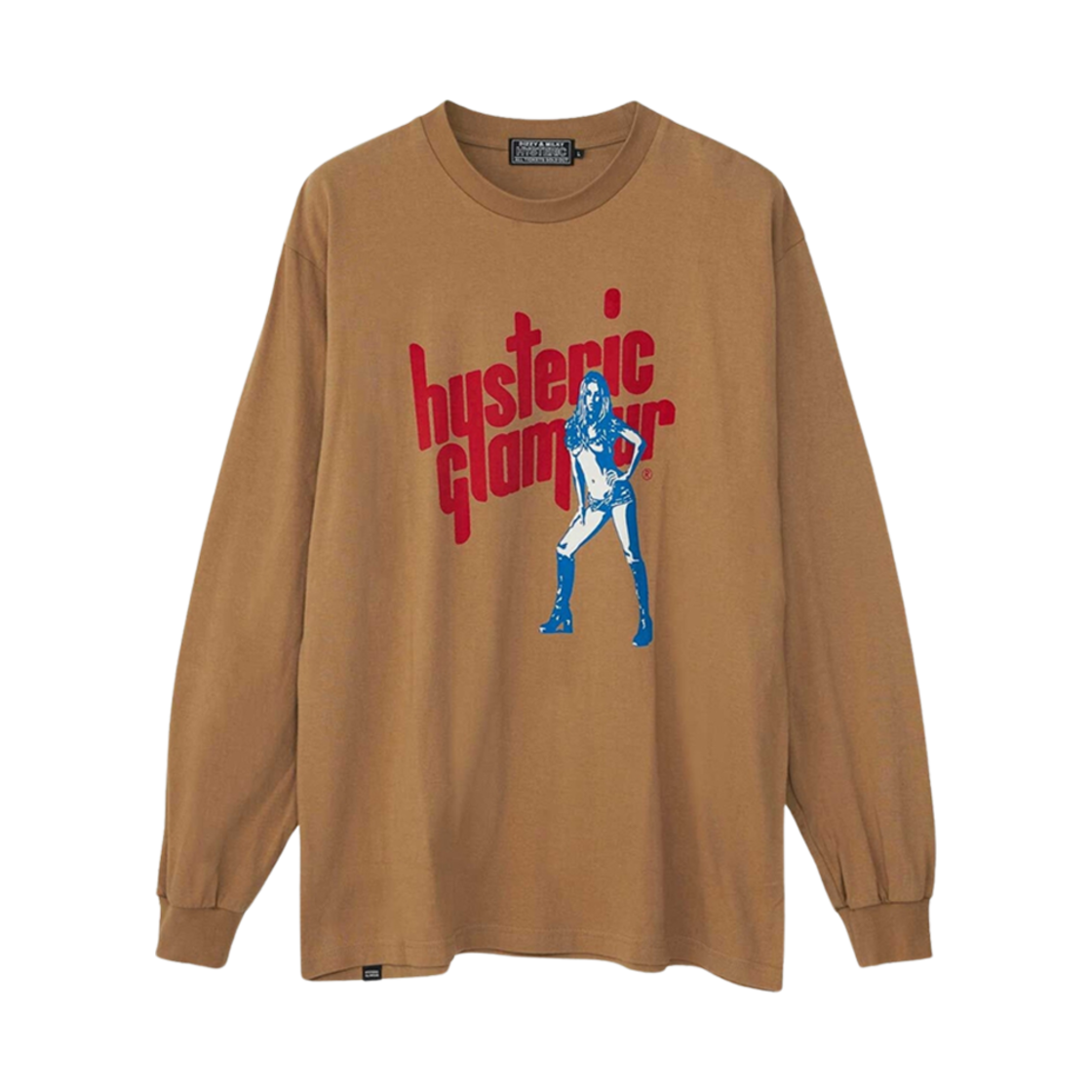 히스테릭 글래머 사운드 바이브레이션 티셔츠 베이지