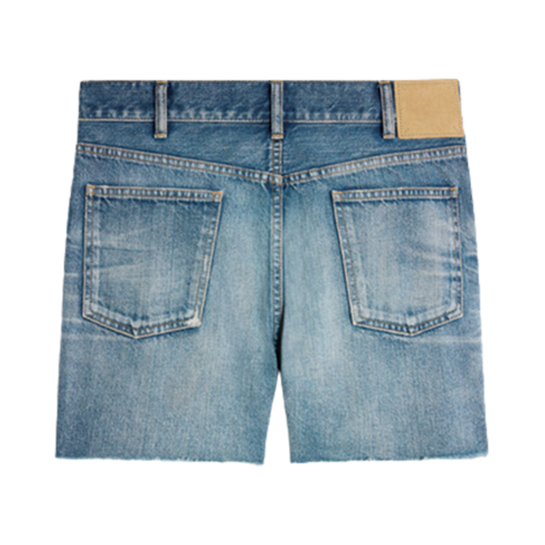 (W) 셀린느 일렉트릭 스카이 워시 데님 스케이트 쇼츠 일렉트릭 스카이((W) Celine Skate Shorts In Electric Sky Wash Denim Electric Sky) - 2