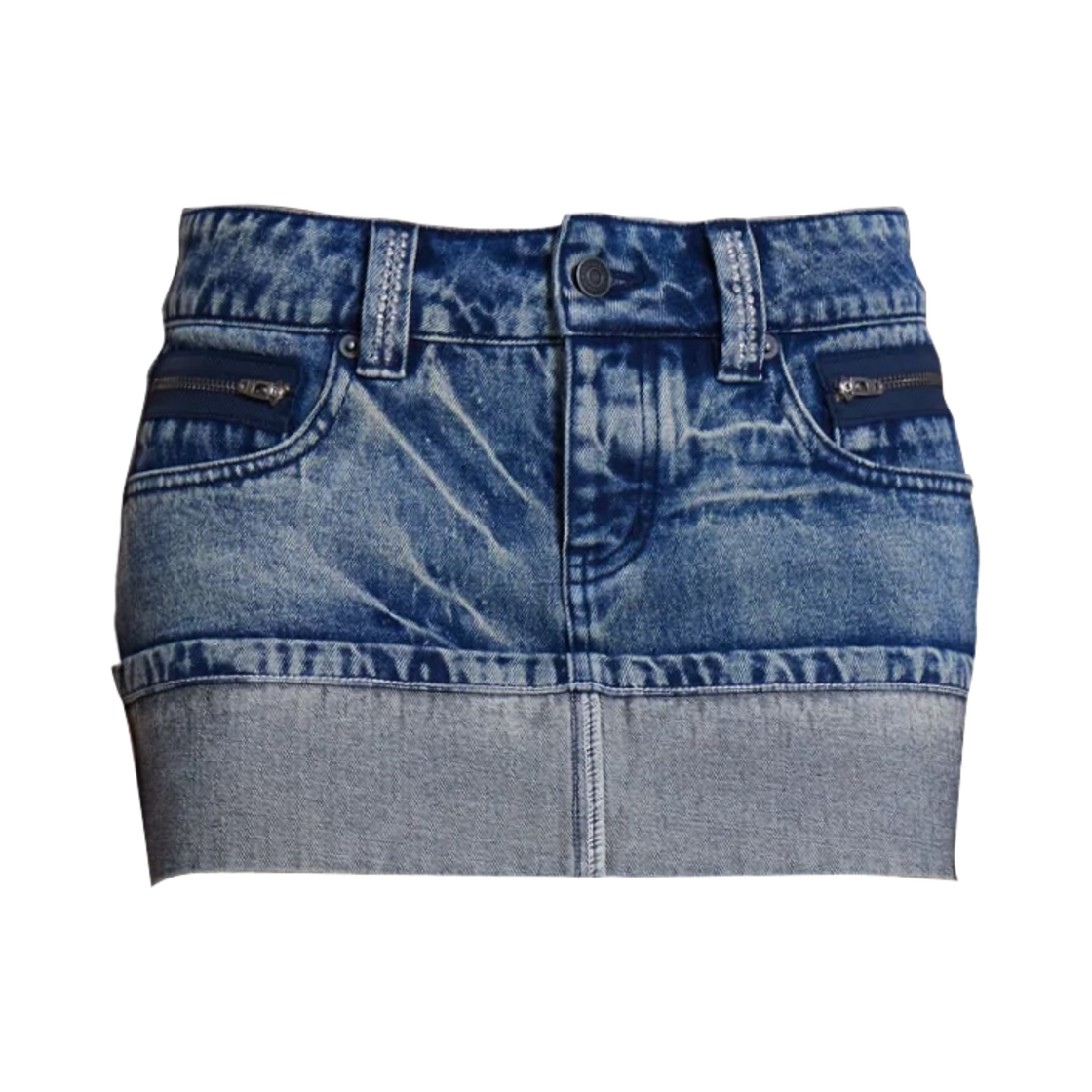 JWS3549 (W) Jaded London Alexis Diamante Mini Skirt Denim