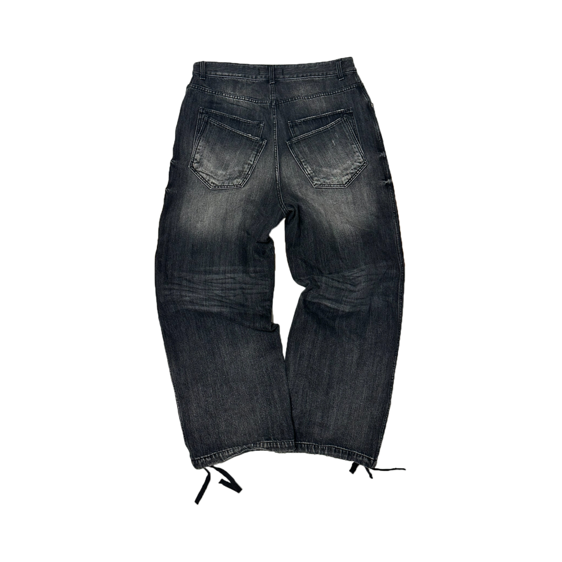 논노드 더블 포켓 재패니스 데님 워시드 블랙(Nonnod Double Pocket Japanese Denim Washed Black)