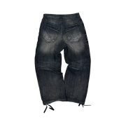 Nonnod Double Pocket Japanese Denim Washed Black