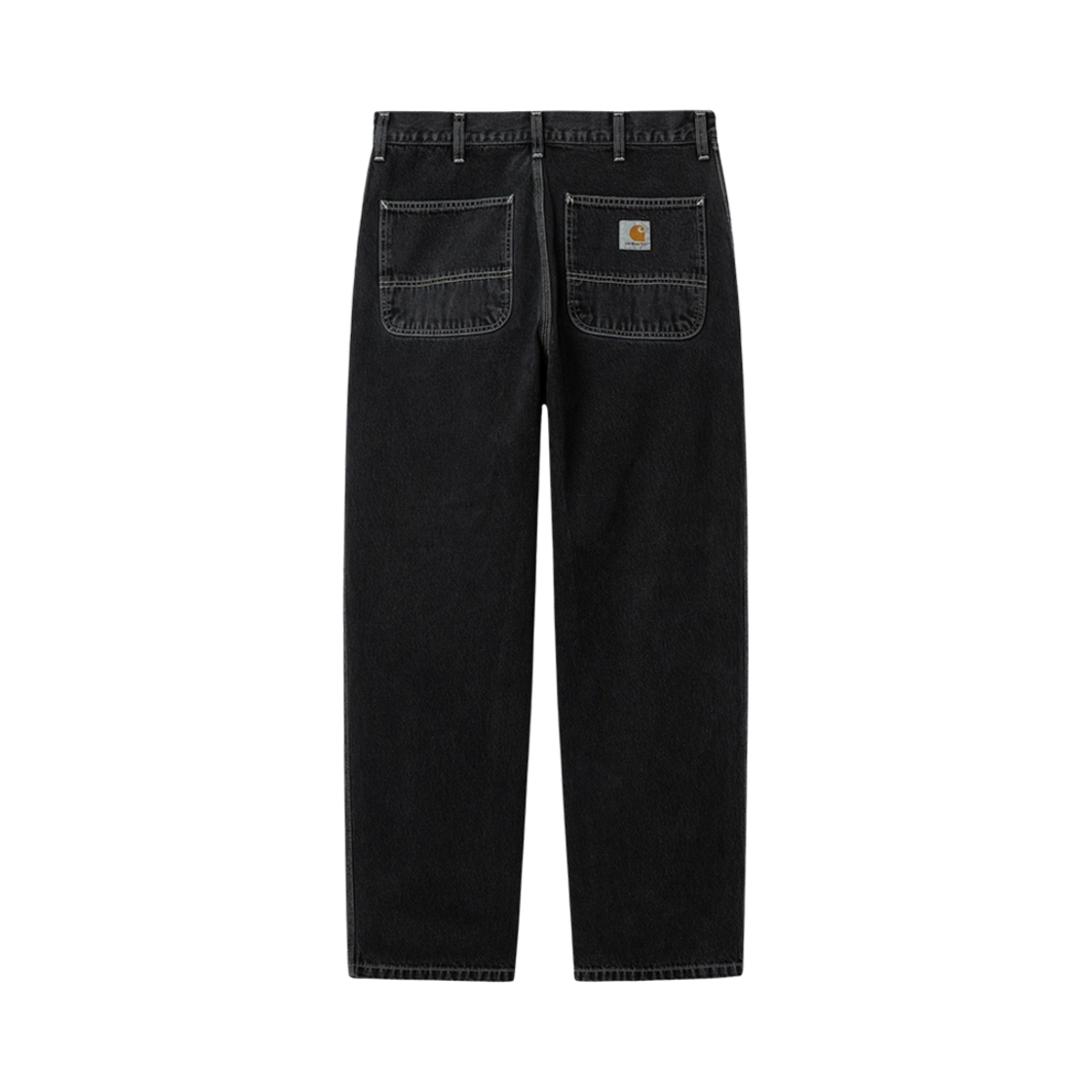 칼하트 WIP 노르코 데님 심플 팬츠 블랙 헤비 스톤 워시