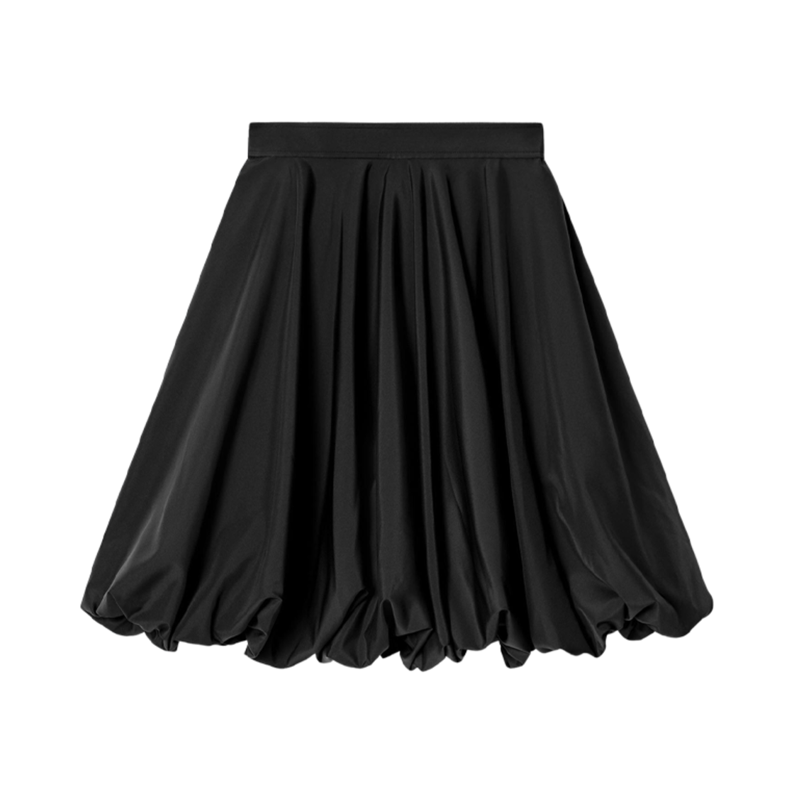 1264892001 (W) COS Bubble Hem Mini Skirt Black