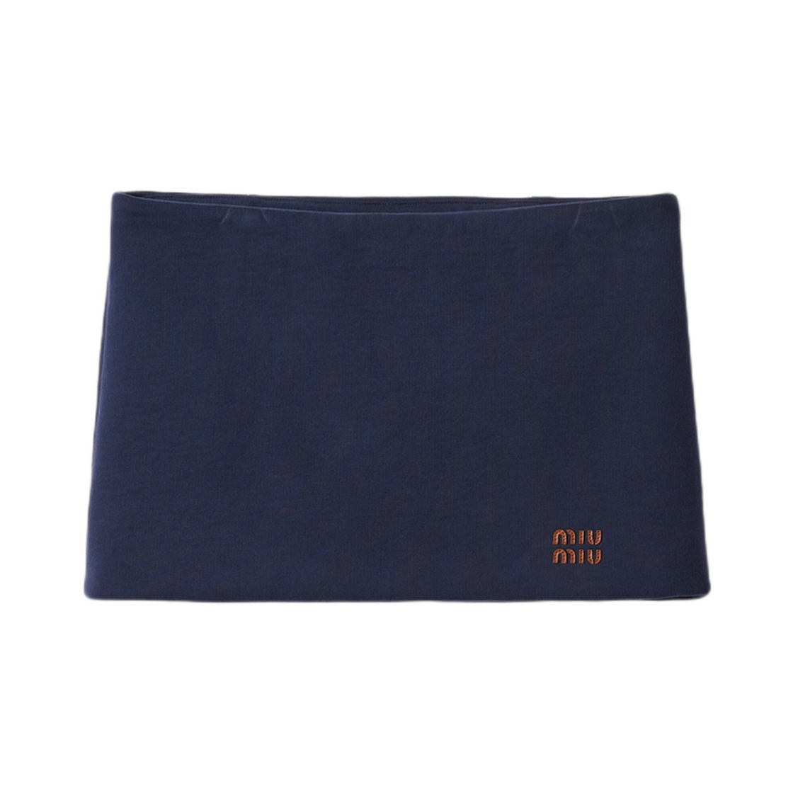 미우 미우 패디드 코튼 플리스 미니스커트 블루(Miu Miu Padded Cotton Fleece Mini Skirt Blue) - 1