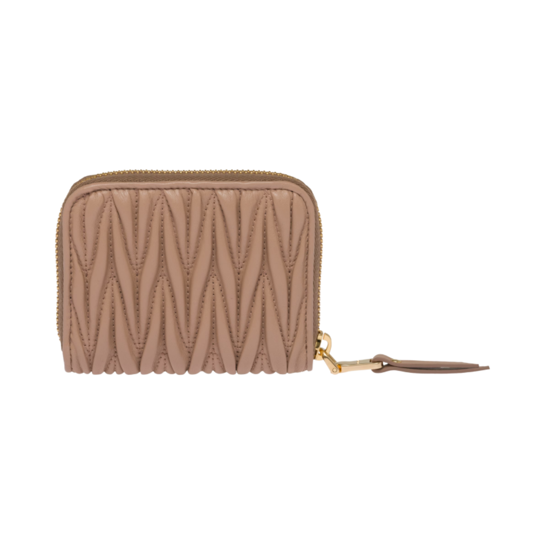 미우 미우 마테라쎄 나파 가죽 동전 지갑 카메오(Miu Miu Matelasse Nappa Leather Coin Purse Cameo) - 2