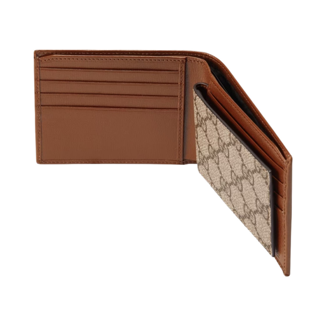 구찌 리무버블 카드케이스 GG 지갑 베이지 에보니(Gucci GG Wallet with Removable Card Case Beige Ebony) - 4