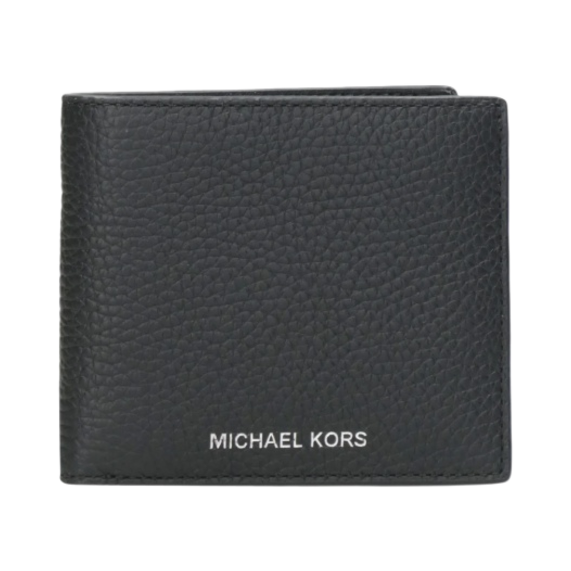 39S0LHDF1L001 Michael Kors Hudson Pebbled Leather Slim Billfold Wallet Black