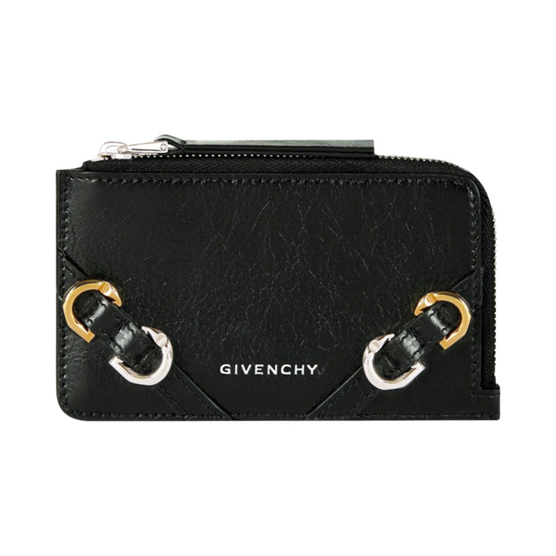 지방시 레더 부아유 지퍼 카드 홀더 블랙(Givenchy Voyou Zipped Card Holder in Leather Black)