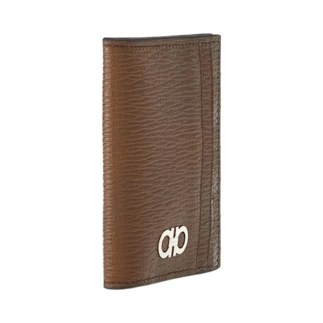 페라가모 간치니 크레딧 카드 홀더 브라운 블랙(Ferragamo Gancini Credit Card Holder Brown Black) - 2