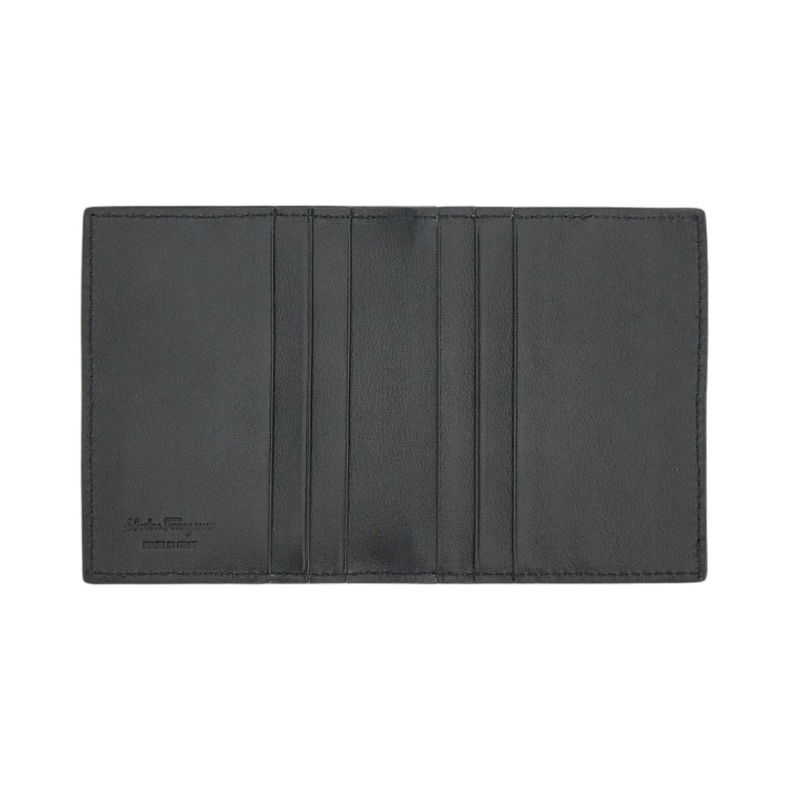 페라가모 간치니 크레딧 카드 홀더 딥 오션 블랙(Ferragamo Gancini Credit Card Holder Deep Ocean) - 3