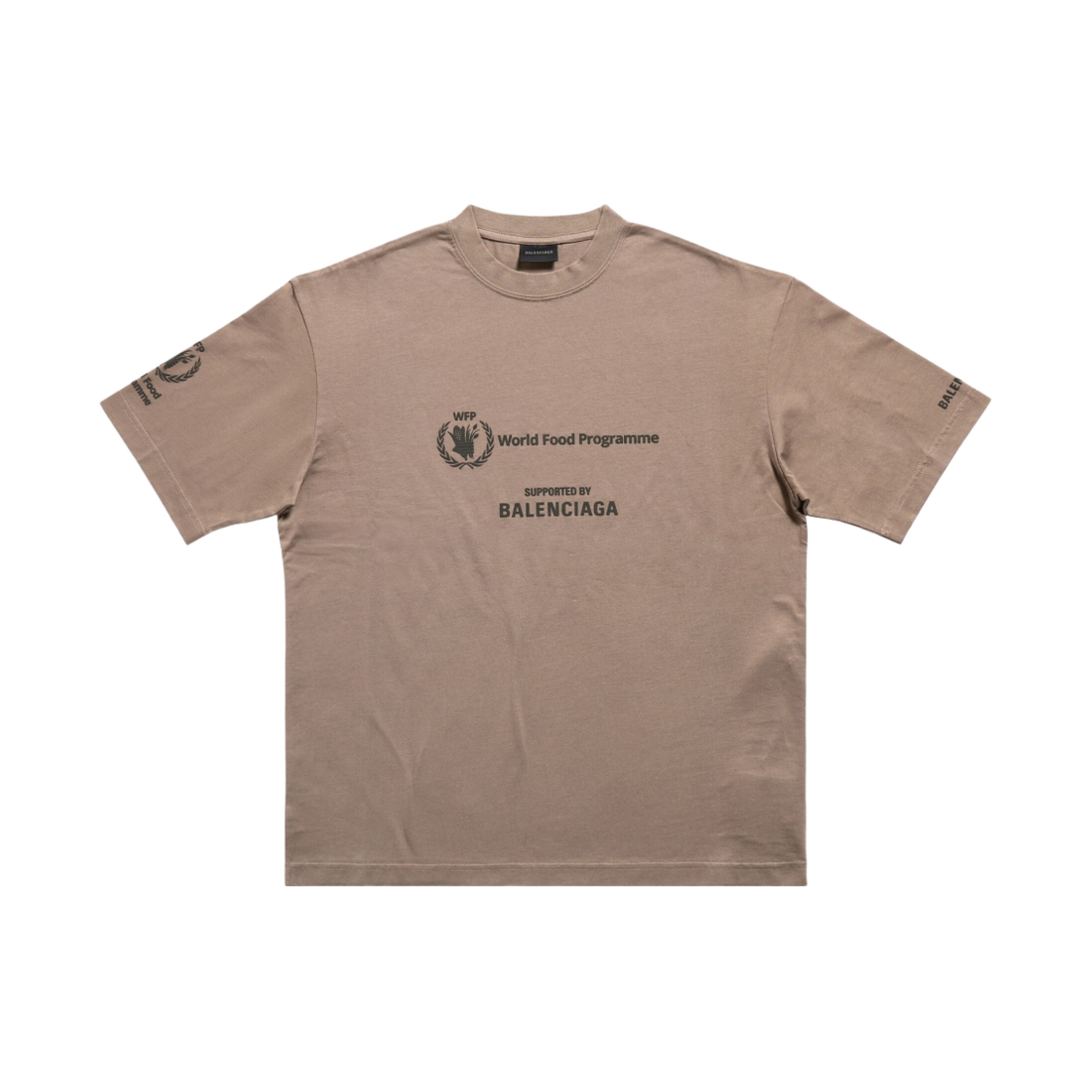 발렌시아가 WFP 티셔츠 미디움 핏 베이지(Balenciaga WFP T-Shirt Medium Fit Beige) - 1