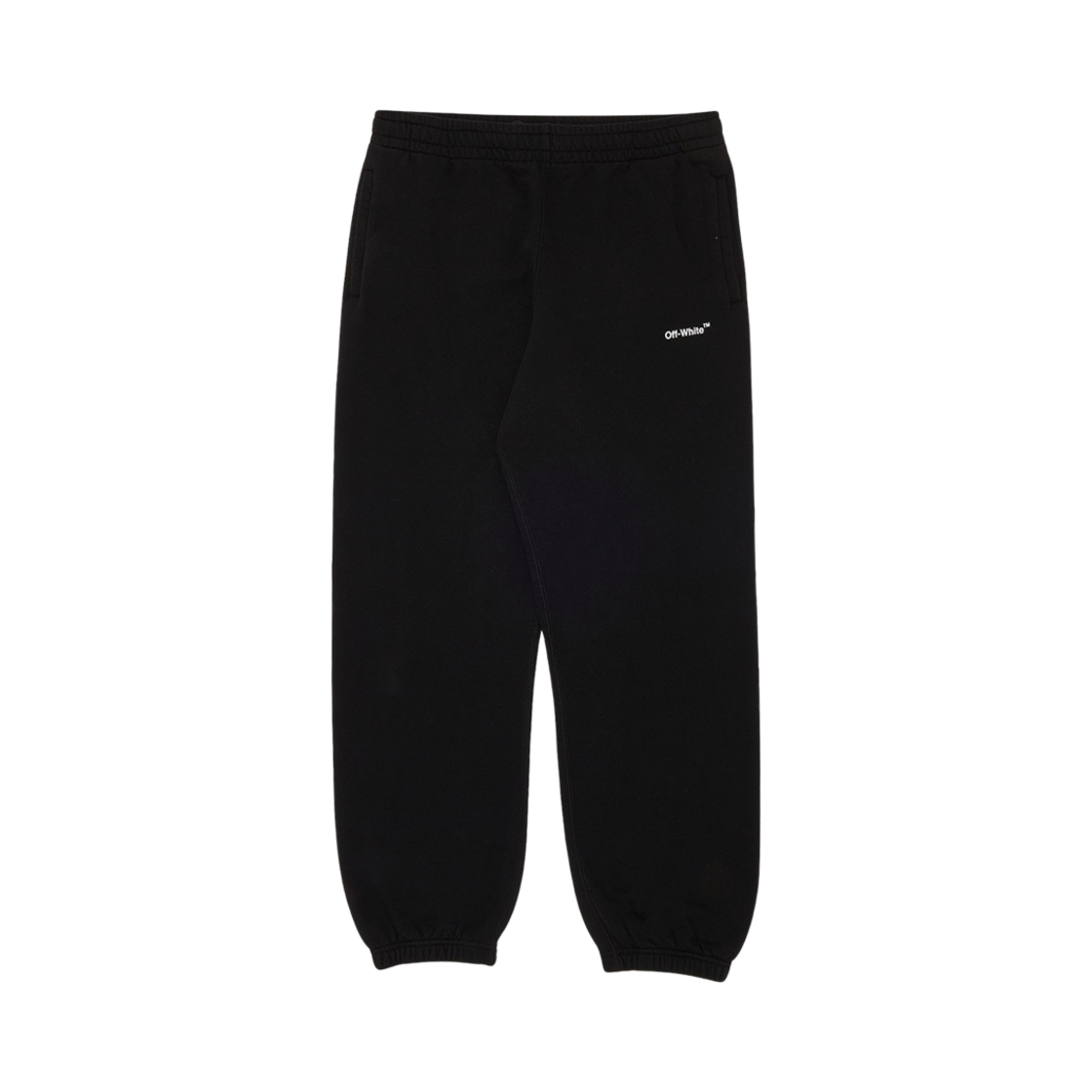 OMCH029C99FLE0041001 Off-White Caravaggio Diag Slim Sweatpants Black White