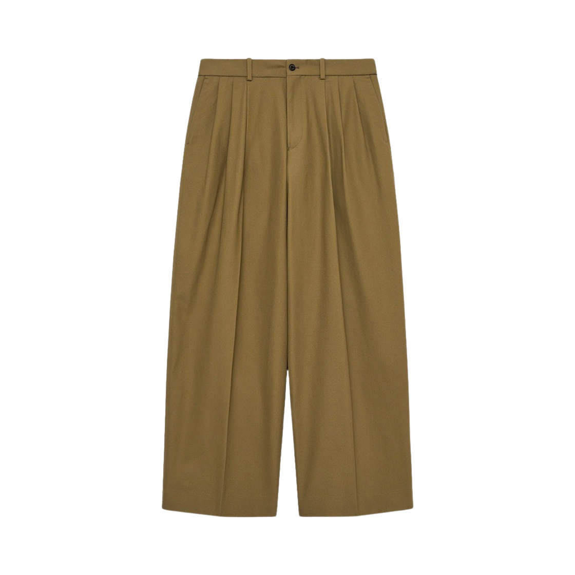 마카웨어 트리플 플리츠 와이드 트라우저 베이지(Markaware Triple Pleated Wide Trousers Beige)