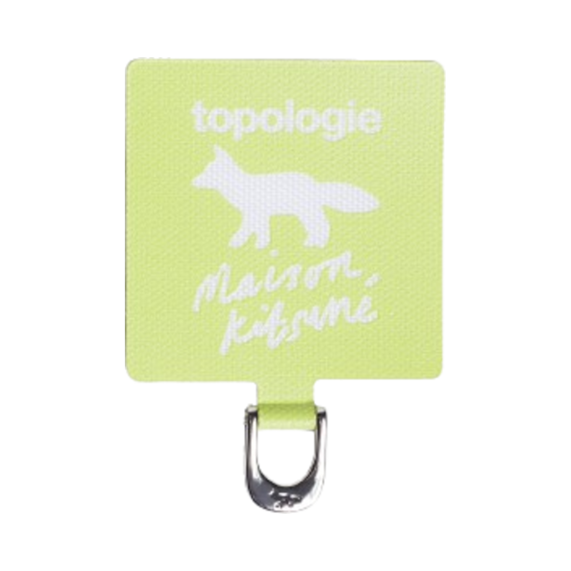 SPOU061-0150 Maison Kitsune x Topologie Phone Strap Adapter Citron Vert