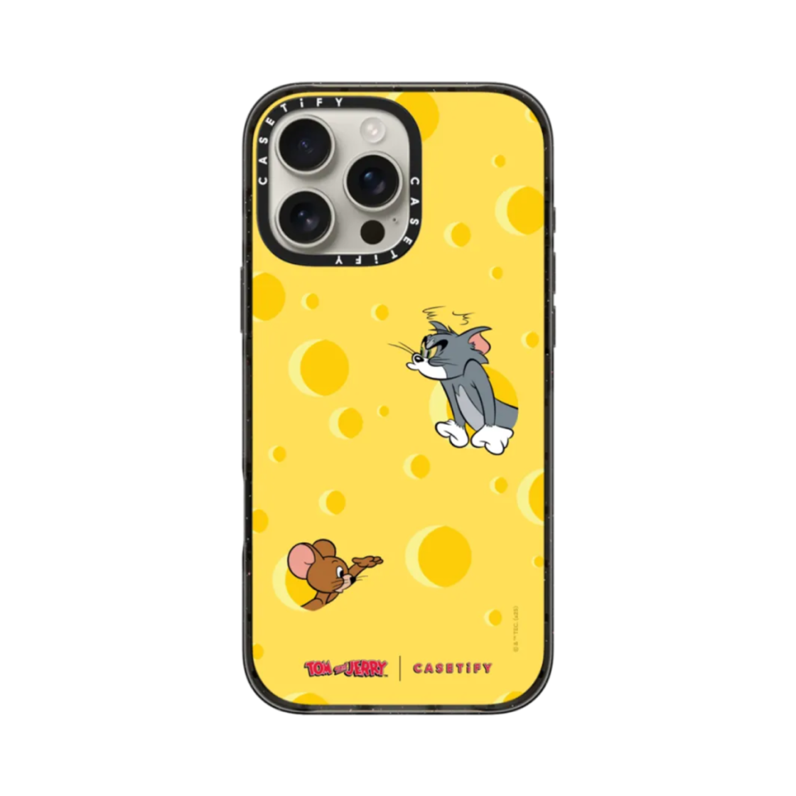 케이스티파이 x 톰과 제리 아이폰 치즈 맥세이프 임팩트 케이스 블랙(Casetify x Tom & Jerry iPhone Cheese Magsafe Impact Case Black) - 3