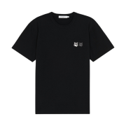 Maison Kitsune Double Monochrome Fox Head Patch Classic T-Shirt Black