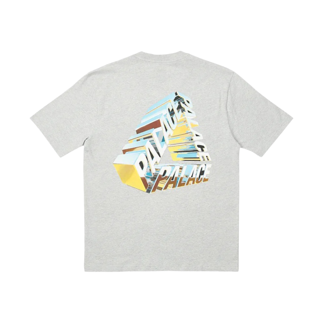 팔라스 트라이크롬 티셔츠 그레이 말 - 23SS(Palace Tri-Chrome T-Shirt Grey Marl - 23SS) - 1