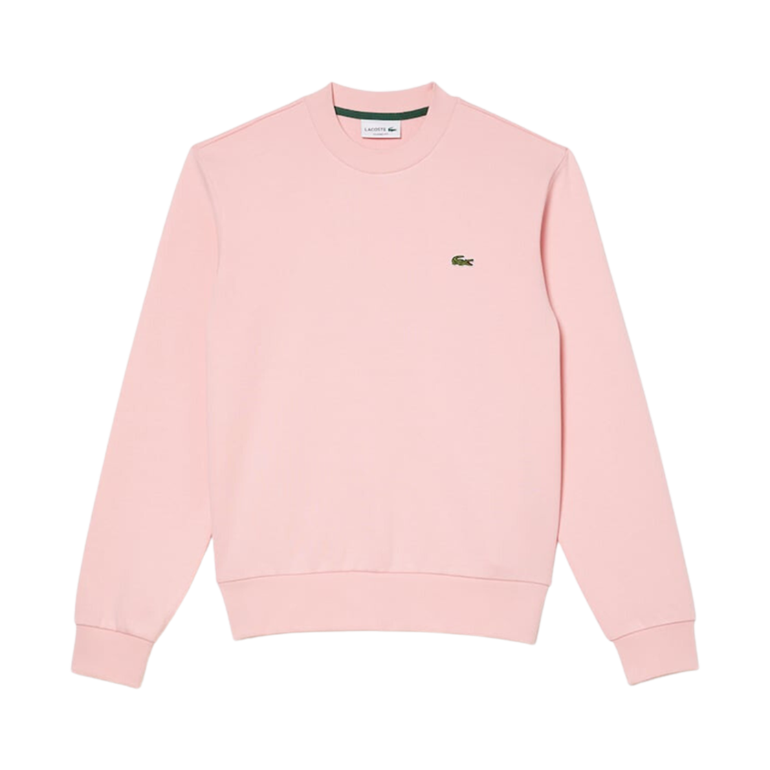라코스테 클래식 핏 크루넥 플리스 스웨트셔츠 핑크(Lacoste Classic Fit Crewneck Fleece Sweatshirt Pink) - 1