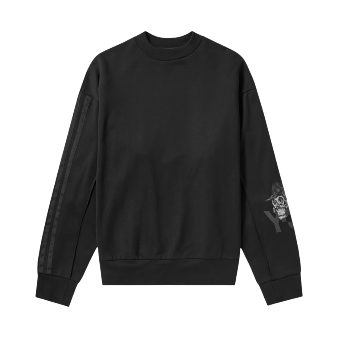 DZ4565 Y-3 Yohji Skull Crew Sweatshirt Black