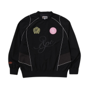 BAPE Multi Logo Relaxed Fit Pullover Black