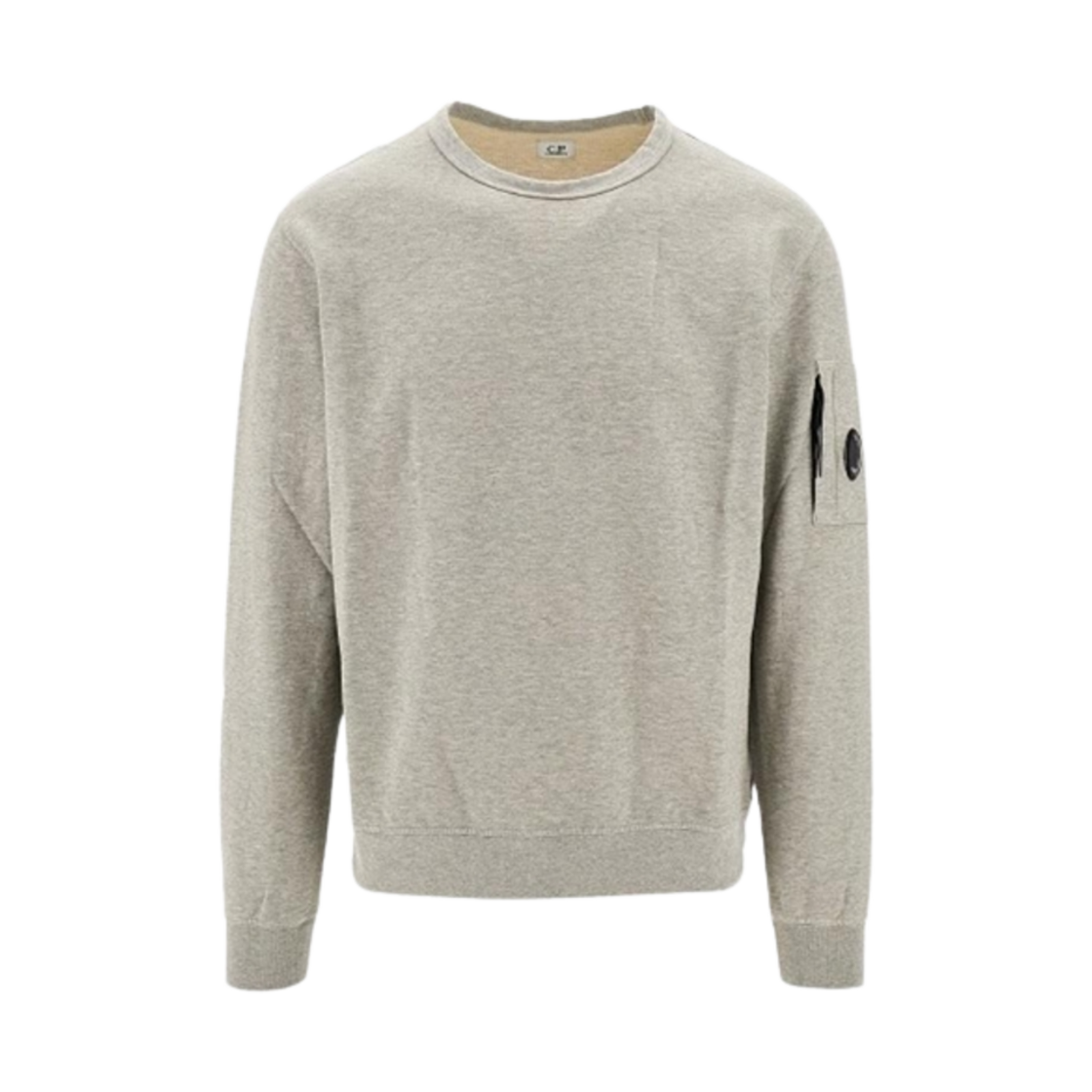 18CMSS019A002246GM94 C.P. Company Regular Fit Cotton Sweatshirt Greystone Melange - 25SS
