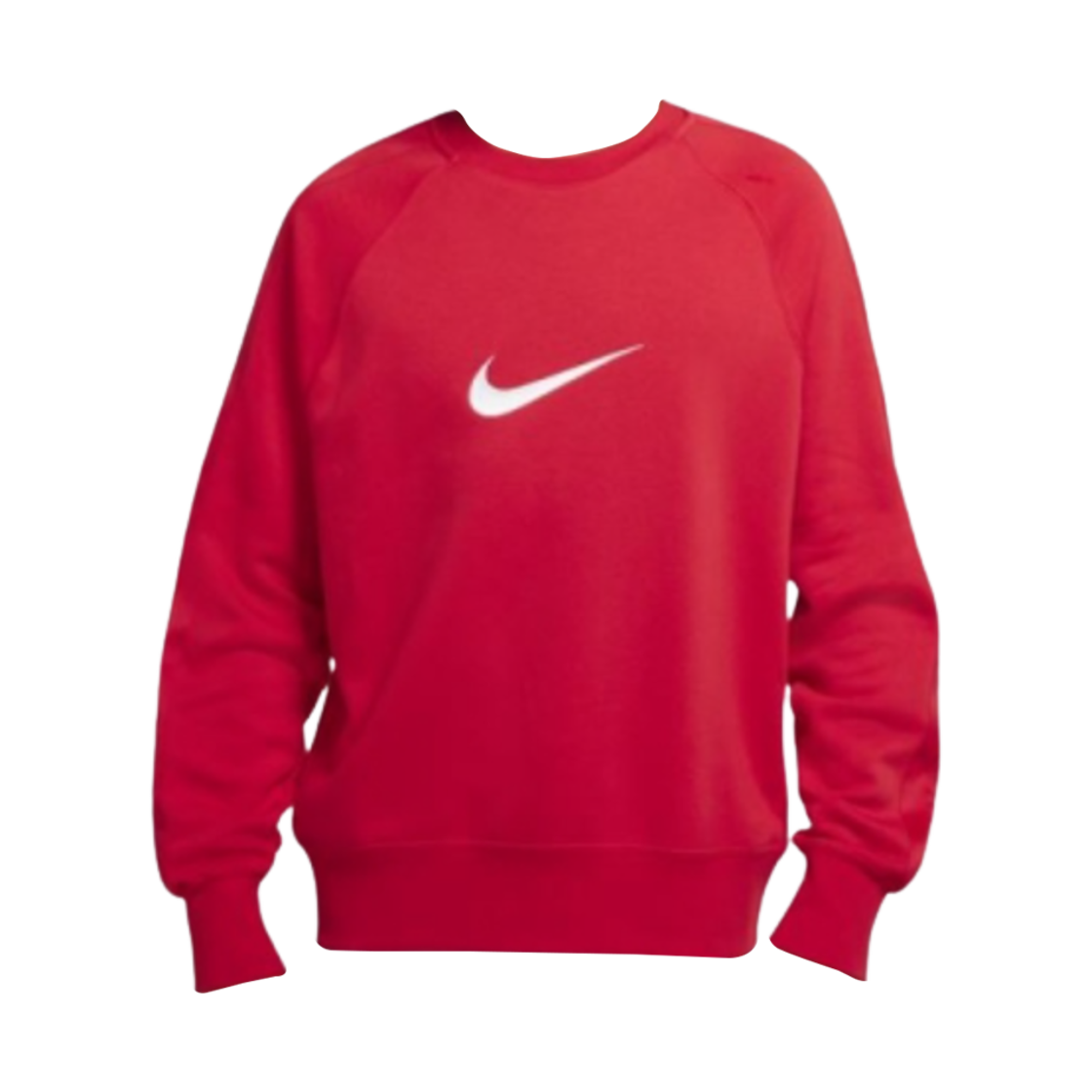 DN4465-657 NIke Side Swoosh Crewneck Sweatshirt Red - Asia