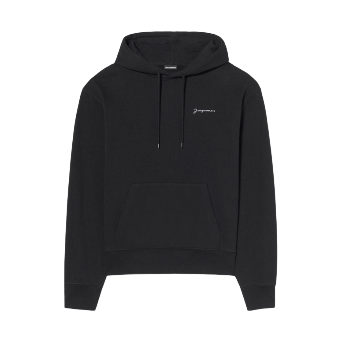 자크뮈스 르 스웨트셔츠 브로데 자수 로고 후드 블랙(Jacquemus Le Sweatshirt Brode Embroidered Logo Hoodie Black)