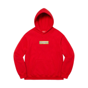 Supreme Bling Box Logo Hooded Sweatshirt Red - 22SS