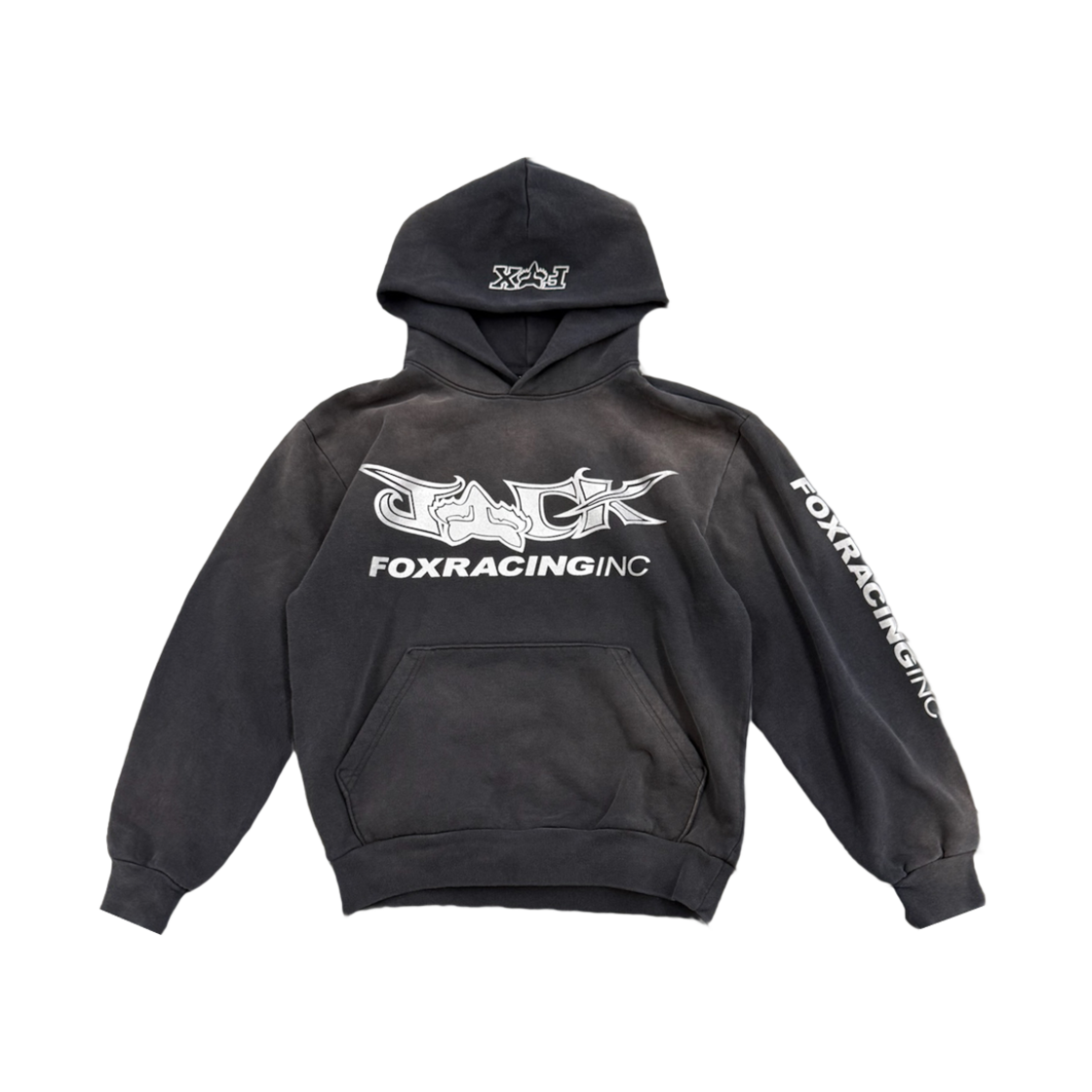 트래비스 스캇 캑터스 잭 x 폭스 레이싱 후드 I 블랙(Travis Scott Cactus Jack x Fox Racing Hoodie I Black) - 1