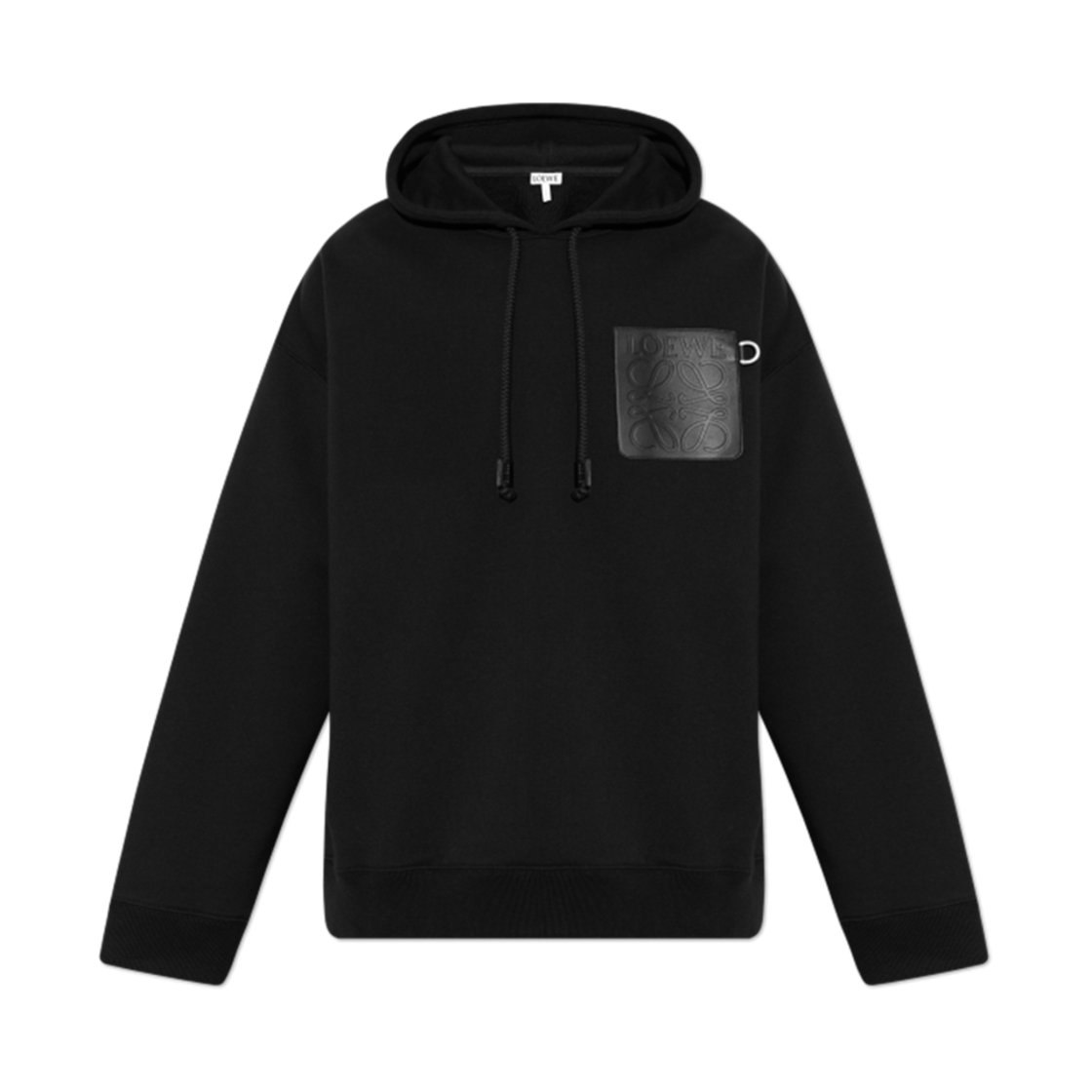 H526Y25X63-1100 Loewe Relaxed Fit Logo Hoodie Black