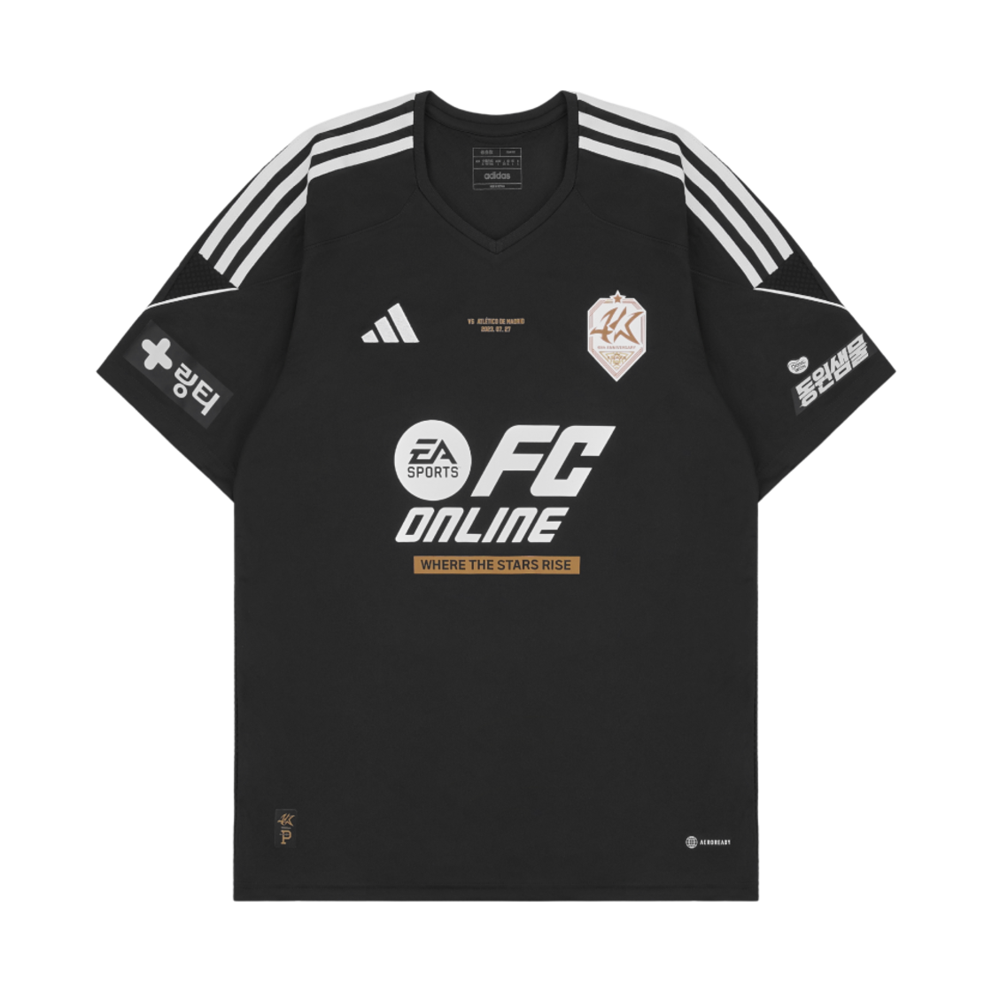 아디다스 x 오버더피치 x 팀 케이 리그 저지 블랙 온라인 (논 마킹 버전)(Adidas x Over The Pitch x Team K League Jersey Black Online (Non Marking Ver.))