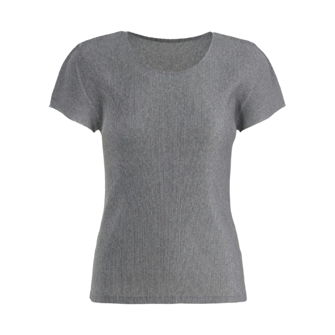 (W) 플리츠 플리즈 이세이 미야케 미스트 베이직 탑 라이트 그레이((W) Pleats Please Issey Miyake Mist Basics Top Light Gray)